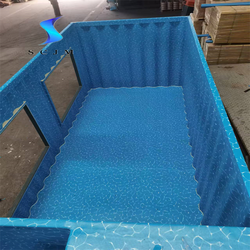 山東濟(jì)寧集裝箱膠膜施工完成